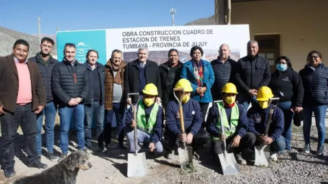 Un paso más en la recuperación del tren jujeño: inició la obra de la estación de Tumbaya