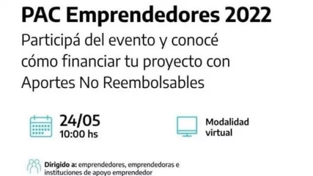 Si tenés una pyme o un emprendimiento podrás participar del programa PAC Emprendedores 2022 (inscripción gratuita) 