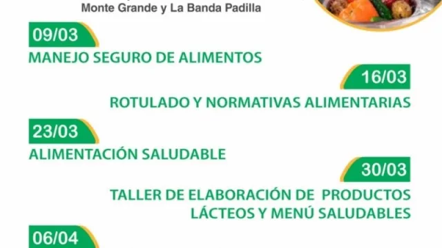 El equipo de la Dirección de Alimentos brindará capacitaciones a emprendedores de Famaillá