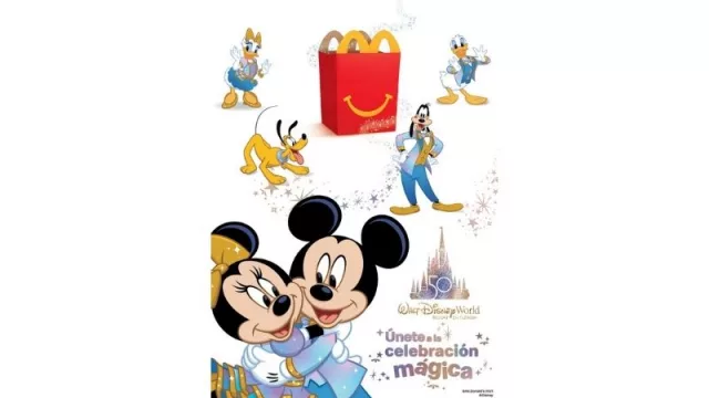 McDonald’s le canta el cumpleaños a Disney (presenta una colección exclusiva de Cajita Feliz con personajes históricos)