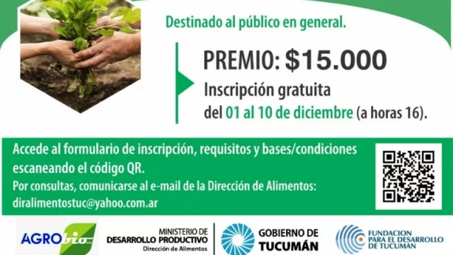 La Mesa de Producción Sostenible de Tucumán lanzó el “Concurso Virtual de Diseño de Isologo” (premio $ 15.000) 