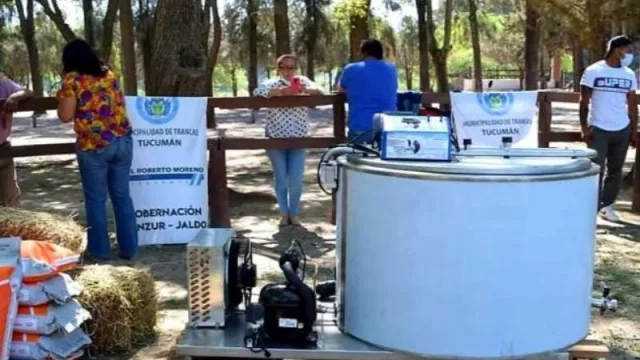 Asisten a productores lácteos de Trancas con herramientas e insumos para fortalecer la producción local 