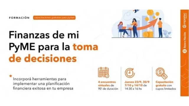 ¿Querés aprender a gestionar una planificación financiera exitosa?: podrás participar del curso Finanzas de mi PyME