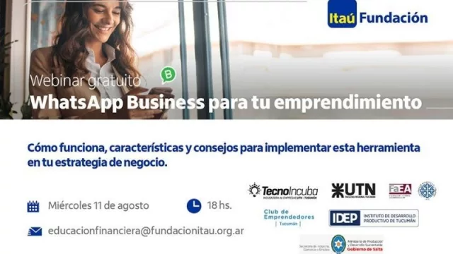 ¿Querés impulsar las ventas de tu negocio? podrás inscribirte en la Webinar: WhatsApp Business para tu emprendimiento