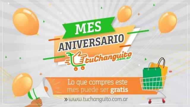Tuchanguito.com.ar cumple un año y premia a sus clientes con un carrito gratis cargado de productos (¿quiénes pueden acceder y cómo?)