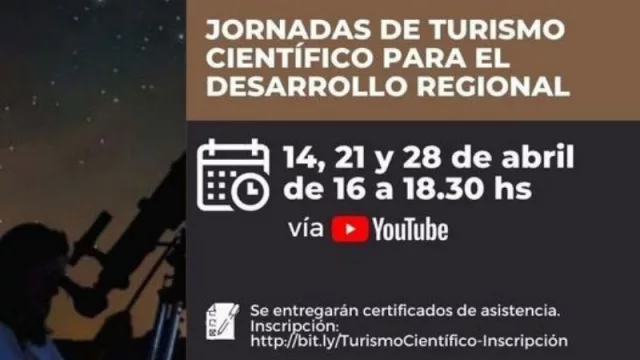 Jornadas Digitales de Turismo Científico para el desarrollo regional 