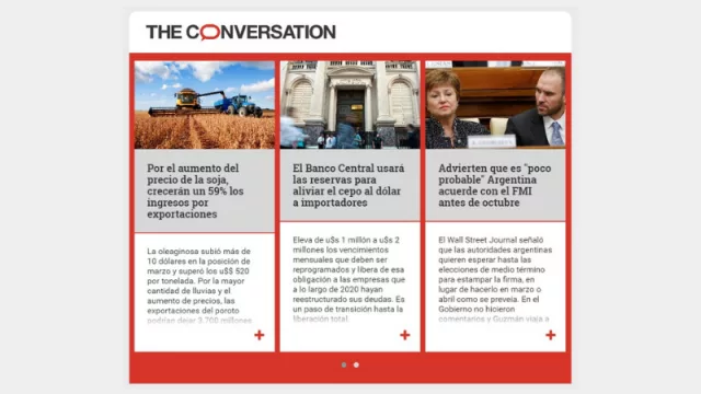 La Red InfoNegocios suma los contenidos de The Conversation (rigor académico, oficio periodístico)