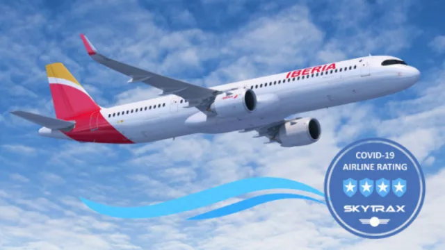 Iberia consigue 4 estrellas de Skytrax por sus medidas de seguridad frente al COVID-19