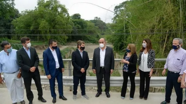 Inauguraron la obra del puente sobre el río Muerto (demandó una inversión millonaria)