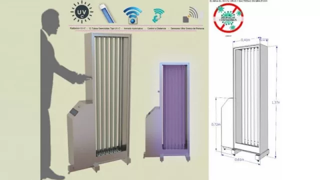 Emprendedores correntinos crearon una lámpara de desinfección autónoma