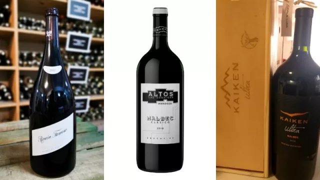 Tres vinos de litro y medio, ideales para el Día del Padre o cualquier juntada (precios)