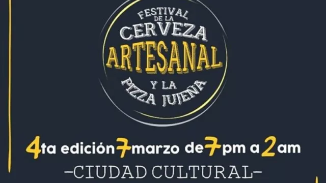 ¡Todo listo! Mañana arranca el 4to Festival de la Cerveza Artesanal y la Pizza jujeña