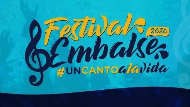Damián Córdoba, Jorge Rojas y Raly Barrionuevo en el festival “Un canto a la vida” en Embalse 