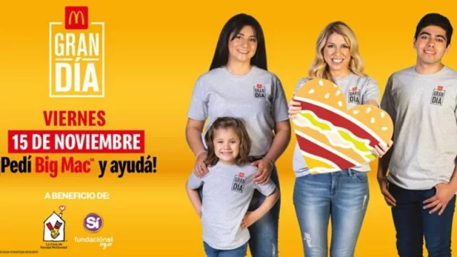 Jornada solidaria: McDonald’s sumó a Mercado Pago en la venta de Big Mac para el “Gran Día” 