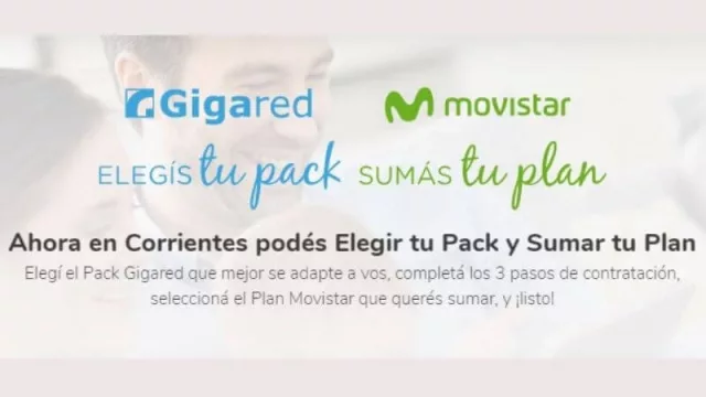 Movistar y Gigared anuncian la “paquetización” de sus servicios en Corrientes