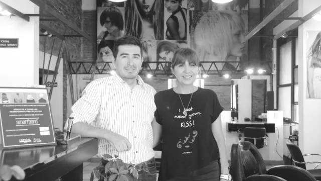 Claudia Patricia y Jorge Chuchuy, herederos de peluqueros que sueñan en grande
