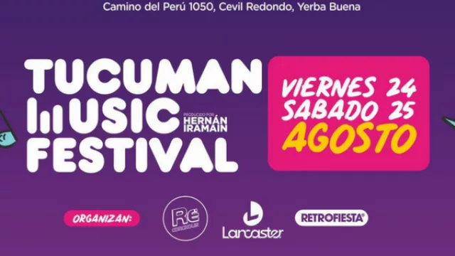 Todo listo para el Tucumán Music Festival, el megaevento de música inspirado en el Lollapalooza