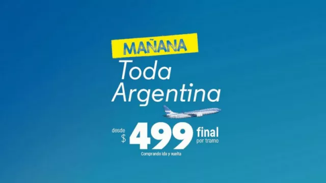 Aerolíneas Argentinas "madruga" a Flybondi y ofrece TUC-AEP-TUC a $ 1.536 (con 30 días de antelación)