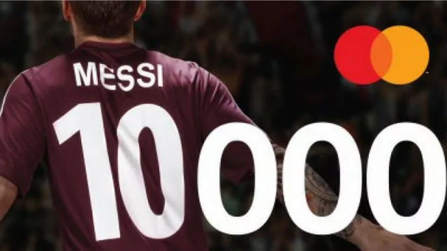 1 gol de Messi = 10 mil comidas (Mastercard lo hace una vez más)