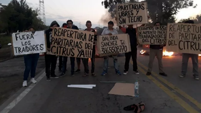 En medio de la exportación a EE UU, trabajadores del limón cortaron rutas en Tucumán
