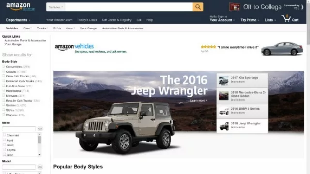Amazon ahora planea vender automóviles