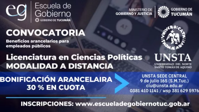 La Escuela de Gobierno lanzó una nueva oferta académica destinada a trabajadores estatales