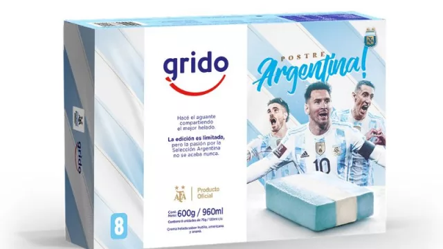 Grido presentó el Postre del Mundial: un helado tricolor que representa nuestra bandera (edición limitada)