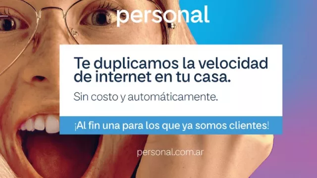 Personal duplica las velocidades de sus servicios de internet en el hogar (de forma automática y sin costo adicional)