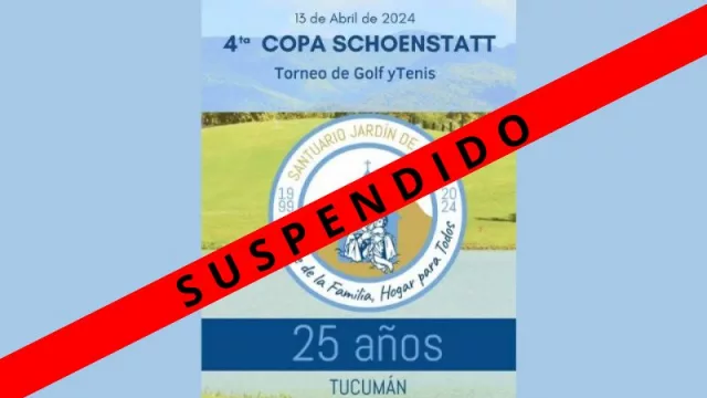 Se suspendió la “4° Copa Schoenstatt” del Torneo de Golf y Tenis por cuestiones climáticas