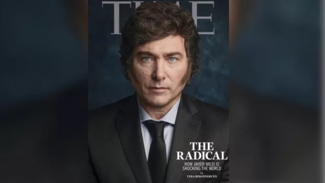 Además de la tapa, Time le dedica 41 minutos de contenido escrito en dos notas a Milei, y está en dos espacios centrales (¿qué dicen en los contenidos?)