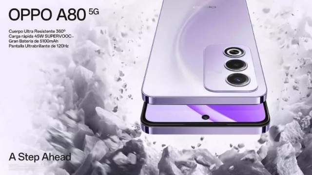 Llega a España el nuevo smartphone OPPO A80 5G (abre las puertas a la IA en su emblemática serie A)