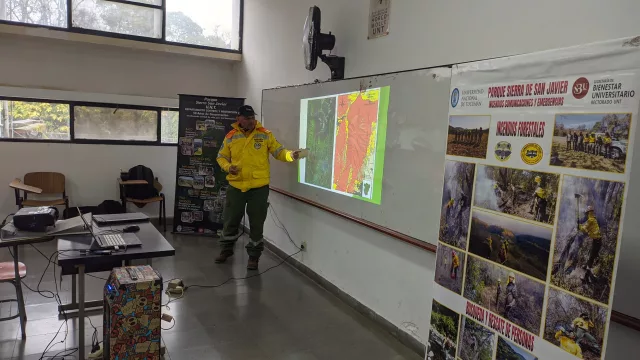 La UNT realizó un curso sobre manejo y combate de incendios forestales en Horco Molle