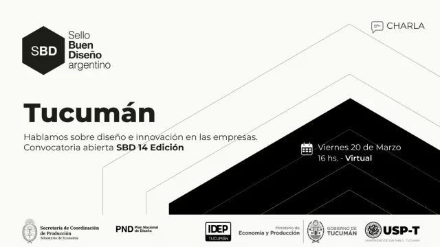 Convocan a charla para acceder al Sello de Buen Diseño 2026 y potenciar la competitividad