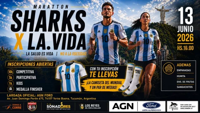 Empresas se suman al deporte y la concientización con la Maratón Sharks por la Vida en Yerba Buena