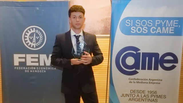 Gregorio Bajda, fundador de Valca, fue reconocido como Joven Empresario Mendocino 2026