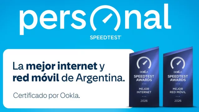 Personal obtuvo de Ookla el reconocimiento a la mejor red móvil y fija de Argentina